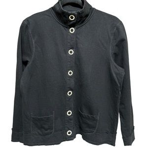 ONQUE CASUALS Black Jacket Women's Size Medium Button Down